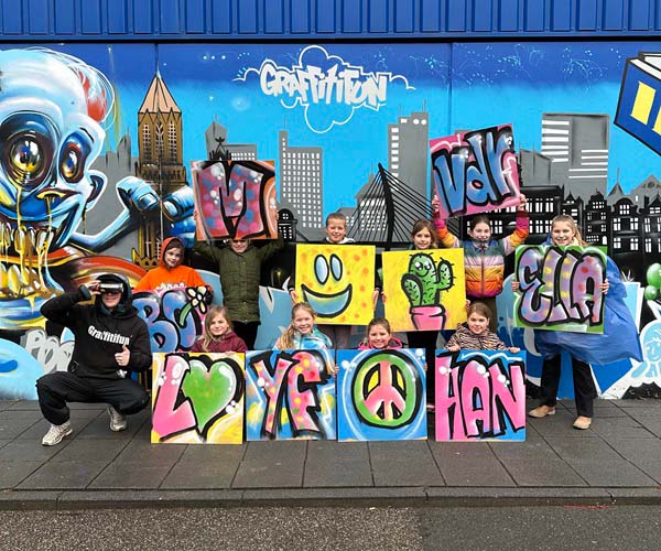 Graffiti Kinderfeestje: Creatief en Kleurvol Kinderpartijtje